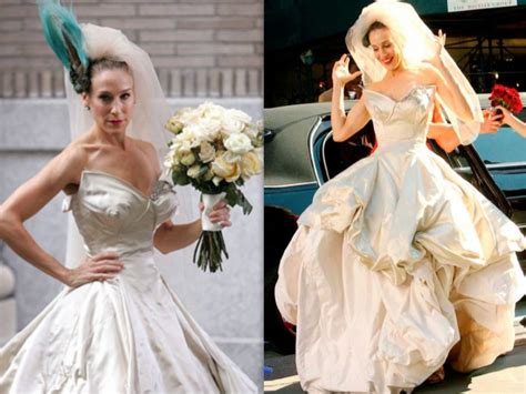 carrie bradshaw wedding gowns.